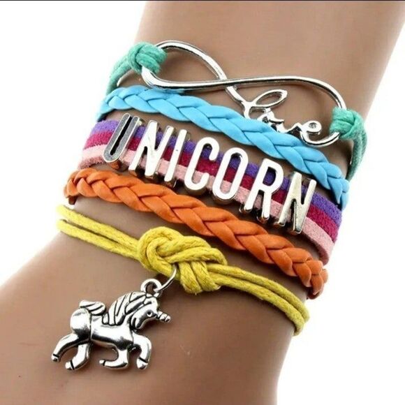 Hand crafted, horse shaped unicorn stackable bracelet - Picture 7 of 8
